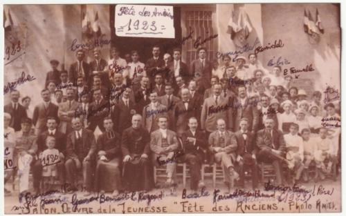 1923, Fête des anciens de L'Oeuvre de la jeunesse