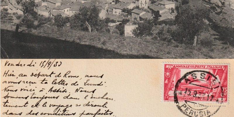 Carte postale de Raoul à Marie-Louise